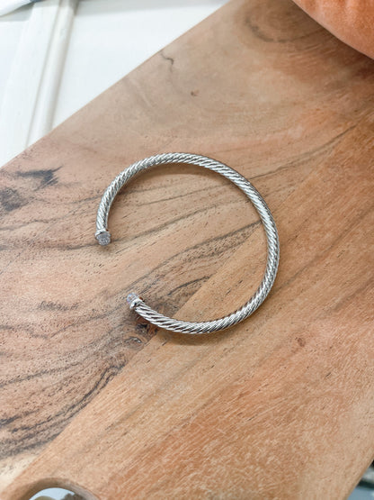 Silver Twist Bracelet