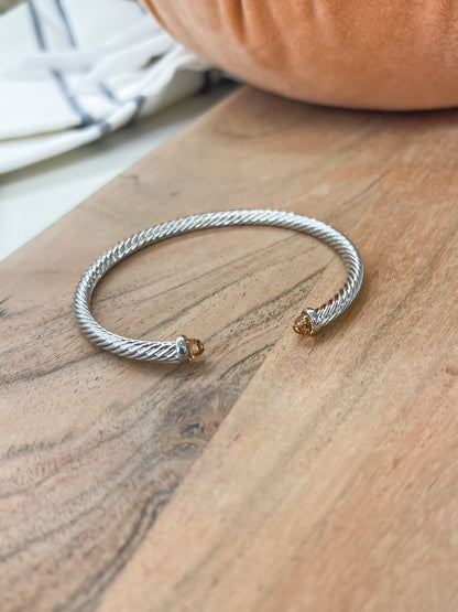 Silver Twist Bracelet